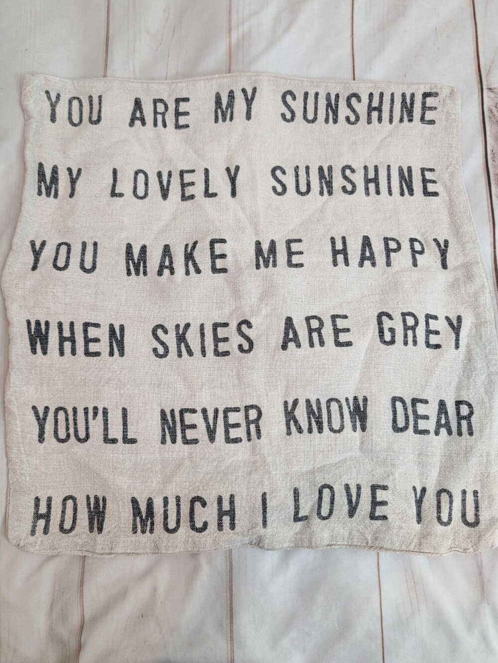 Sugarboo Designs You Are My Sunshine Linen Pillow Cover 24x24 Farmhouse